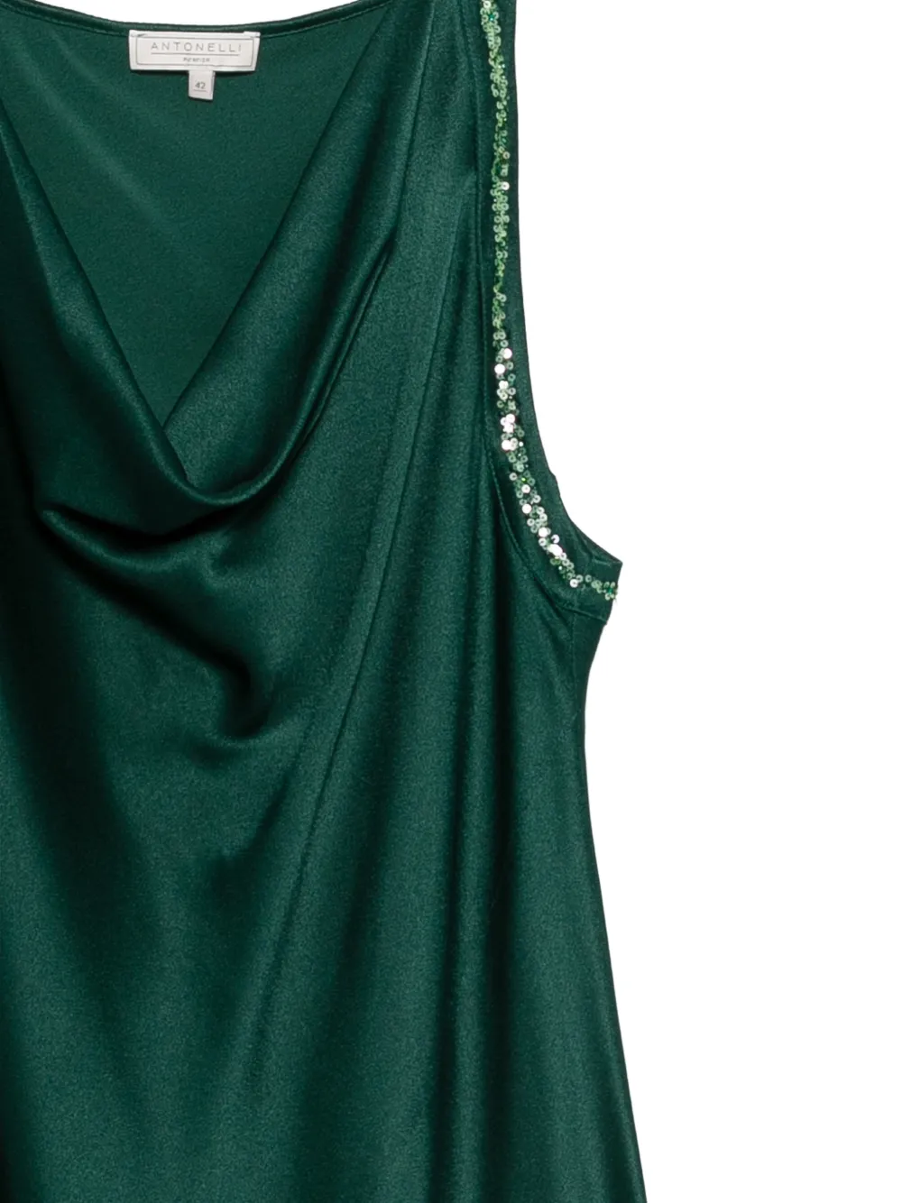 Antonelli Marcus maxi-jurk met pailletten Groen