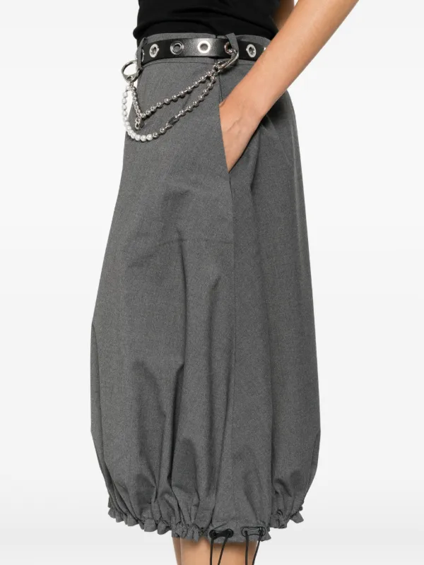 Coperni balloon-shape Midi Skirt | Grey | FARFETCH AO