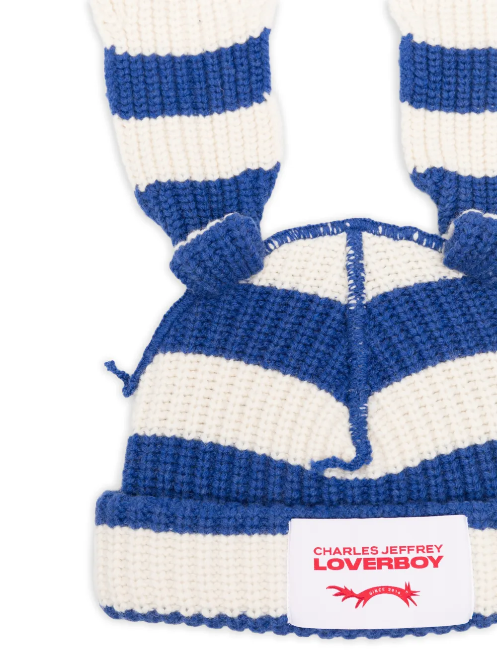 Charles Jeffrey Loverboy Gestreepte muts Blauw
