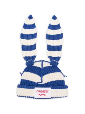 Charles Jeffrey Loverboy chunky-knit Rabbit Beanie Hat | Red