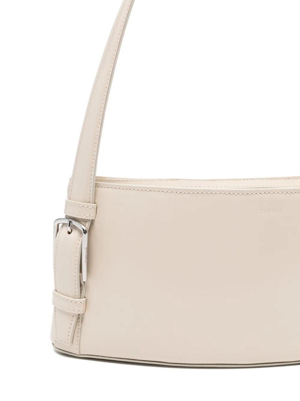 Coperni Ergonomic schoudertas met gespdetail Beige