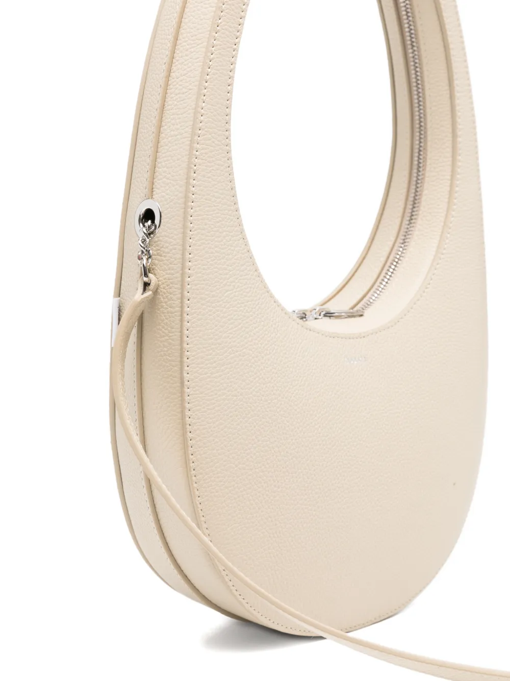Coperni Swipe bewerkte leren schoudertas Beige