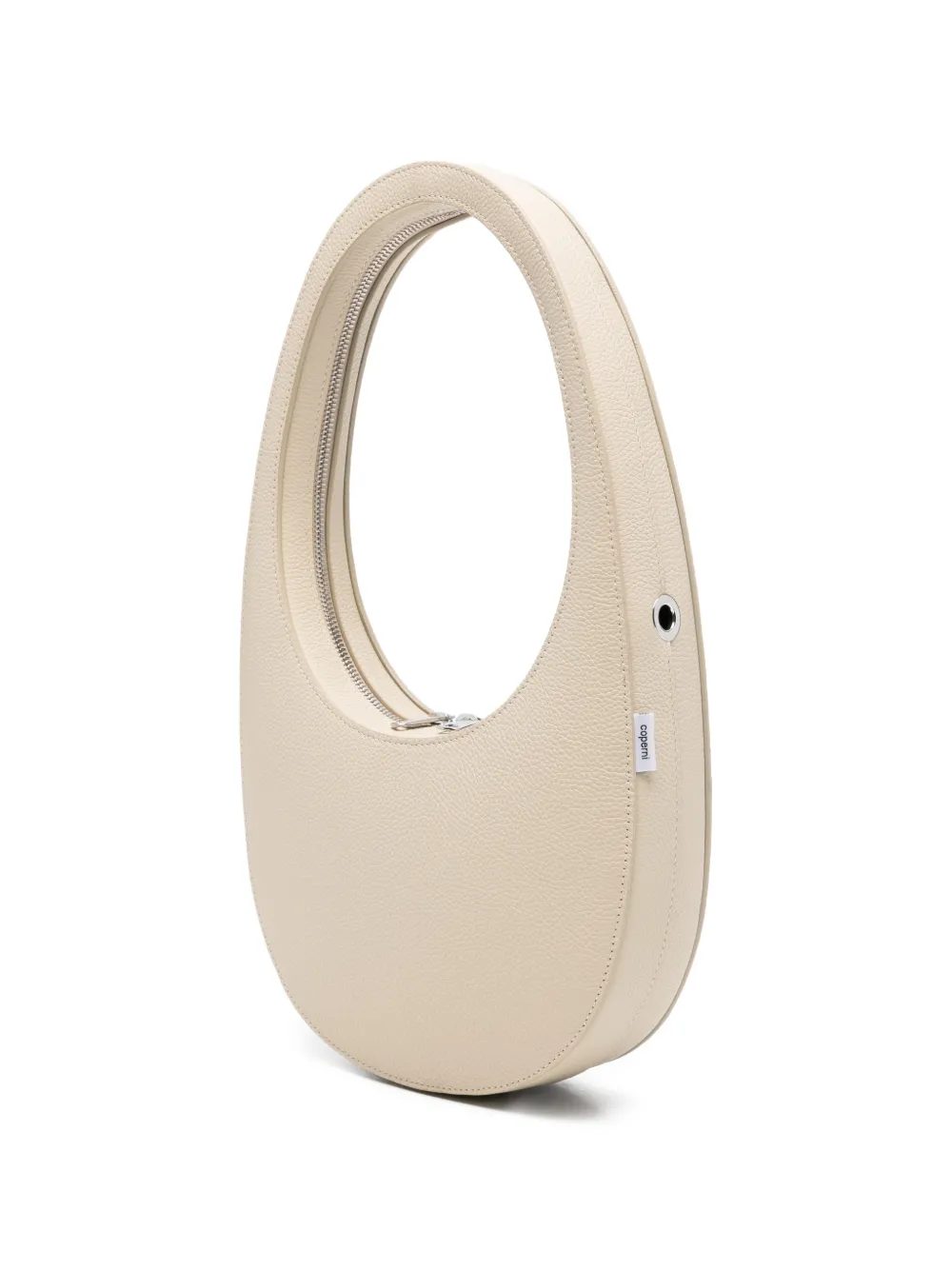 Coperni Swipe bewerkte leren schoudertas Beige