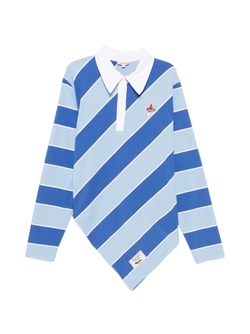 Charles Jeffrey Loverboy Polo a righe - Blu