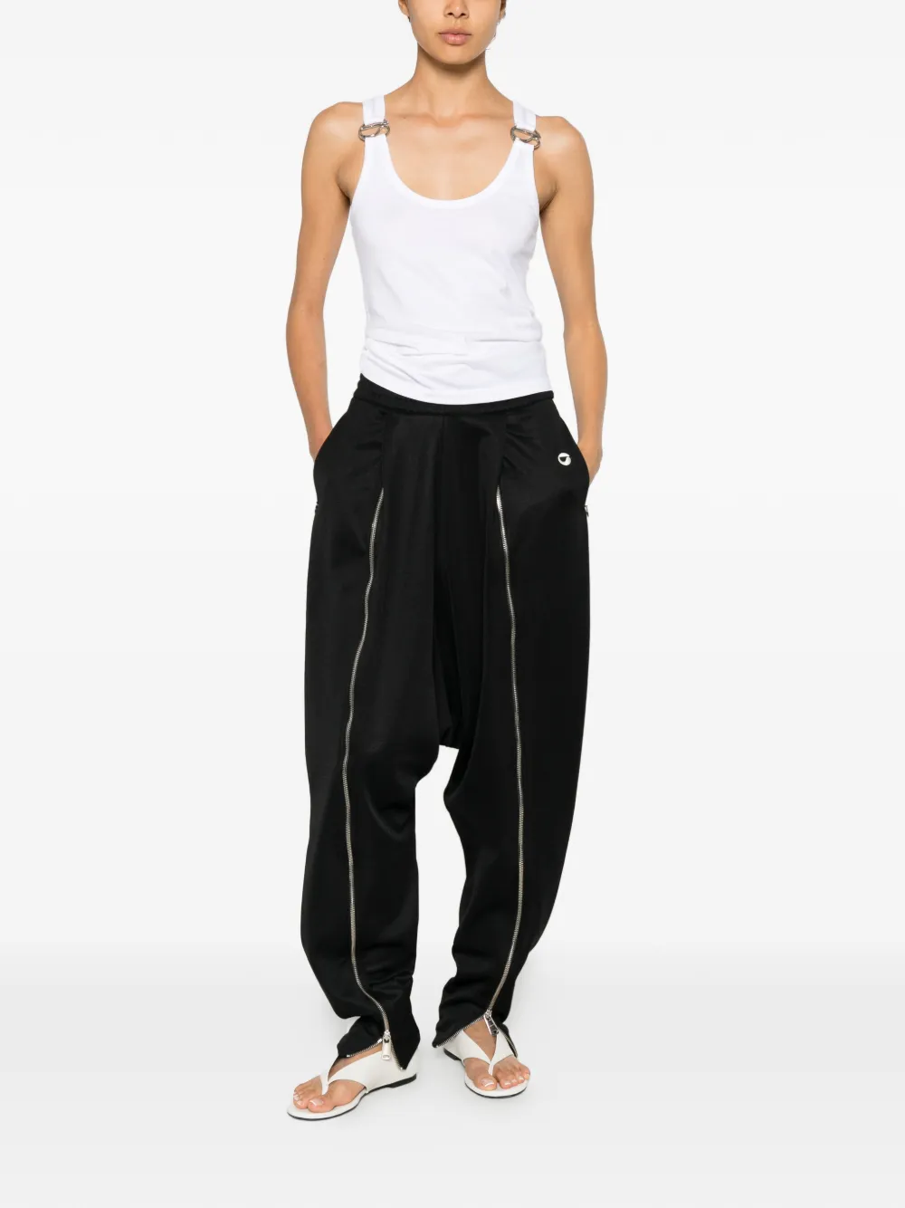 Coperni Sarouel trainingsbroek met ritsdetail Zwart