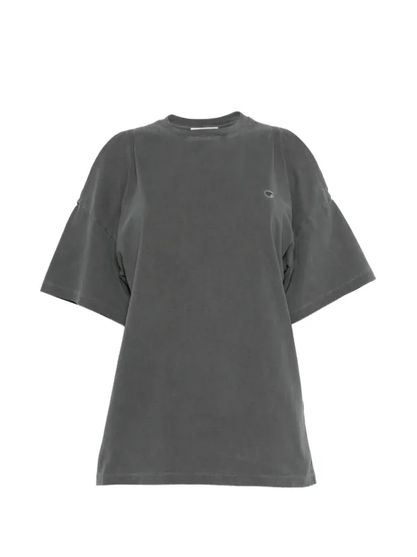 Coperni Open Shoulder T-shirt in Grey