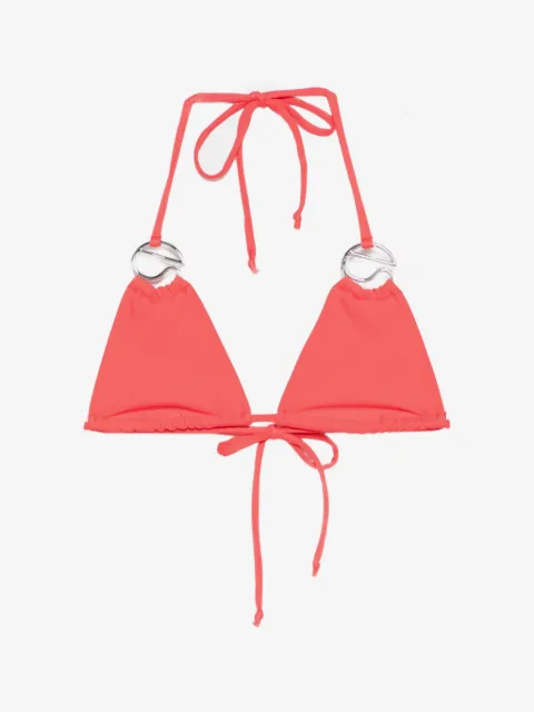 Coperni Top bikini con applicazione logo