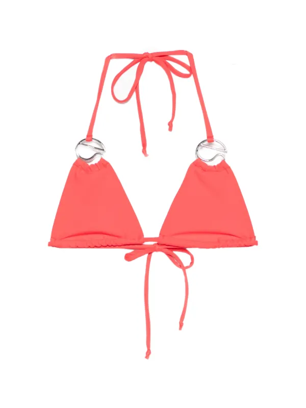 Coperni Logo-appliqué Bikini Top in Red