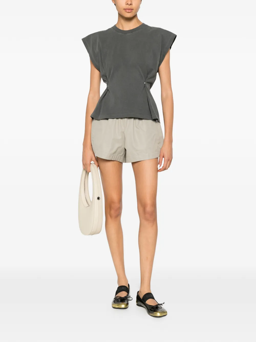 Coperni Zero Waste verstelbaar T-shirt Grijs