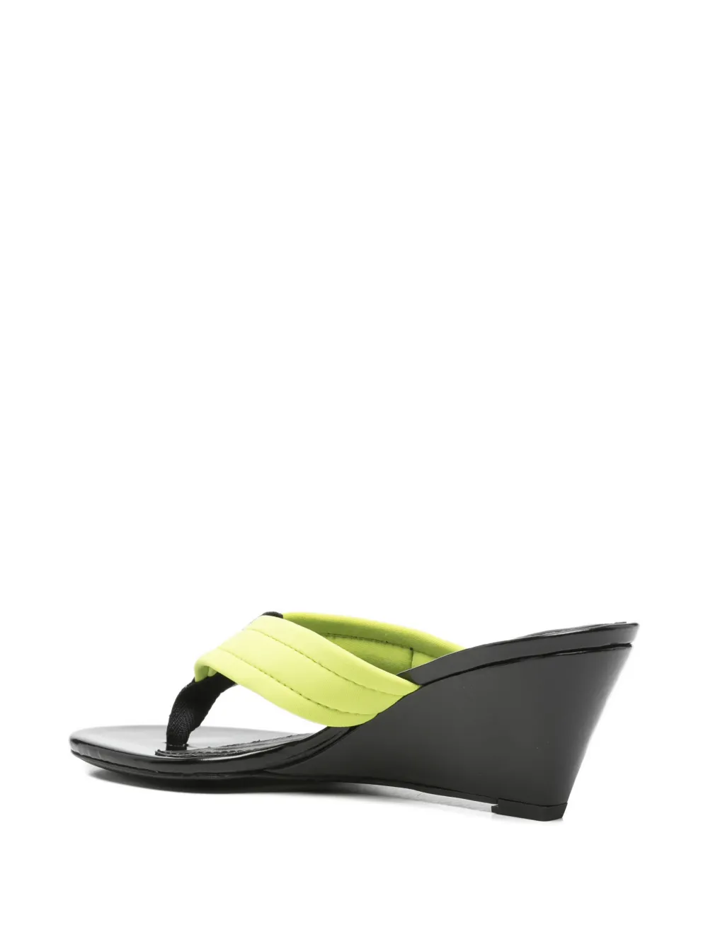 Coperni logo-patch wedge sandals Groen