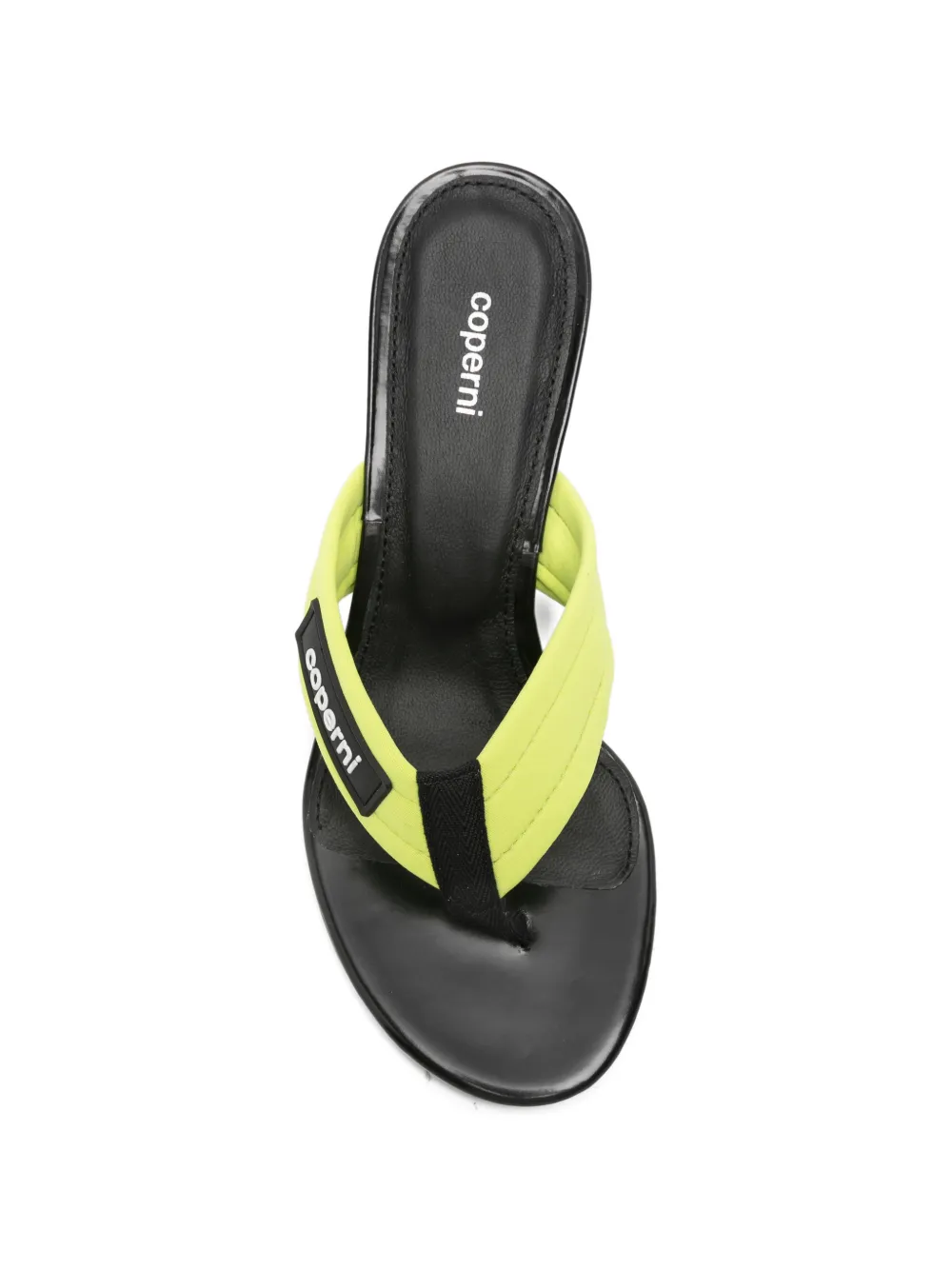 Coperni logo-patch wedge sandals Groen