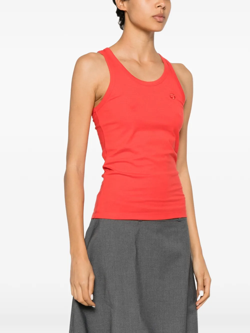 Coperni Tanktop met geborduurd logo Rood