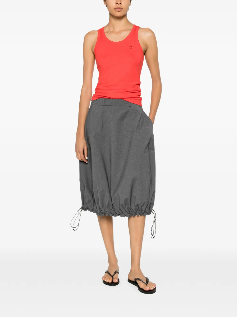 Coperni Tanktop met geborduurd logo Rood