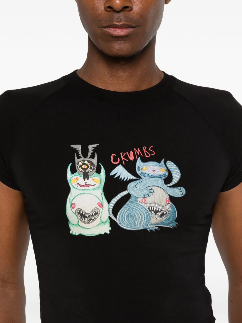 Charles Jeffrey Loverboy T-shirt met print Zwart