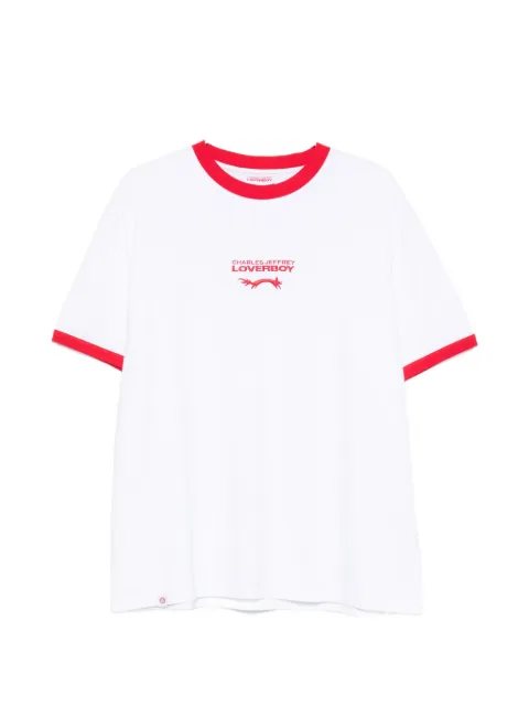 Charles Jeffrey Loverboy logo-embroidered ringer T-shirt