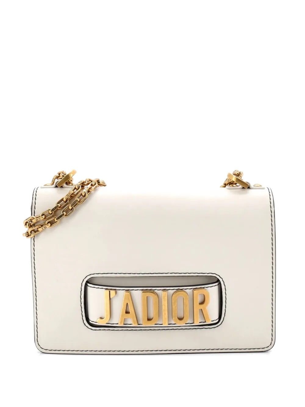 Christian Dior Pre-Owned J'Adior Flap Bag Leather Medium crossbody bag - Bianco
