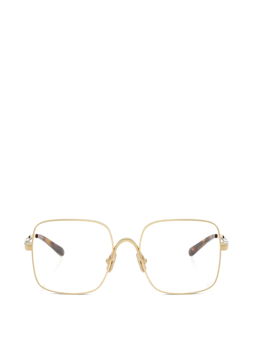 Miu Miu square frame glasses - Gold