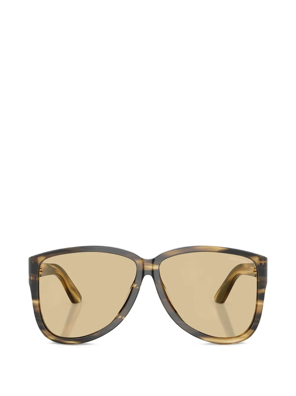 Miu Miu Eyewear Getönte Pilotenbrille - Braun
