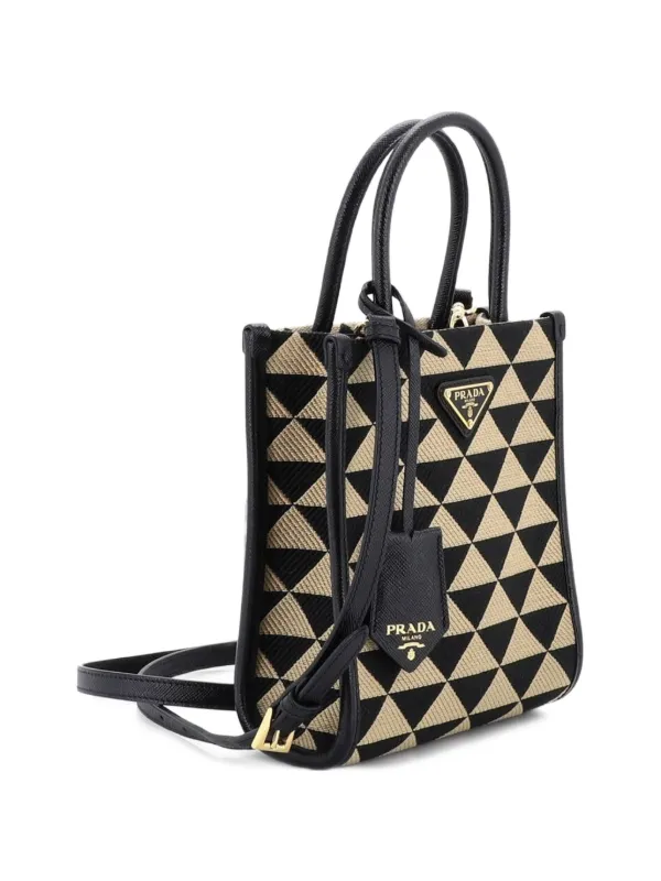 Prada Pre-Owned シンボル ショッパートート ジャカード ミニ