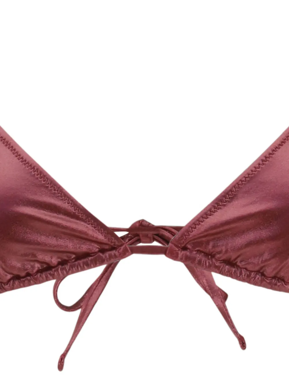 Kristina Ti Gestrikte bikini Rood