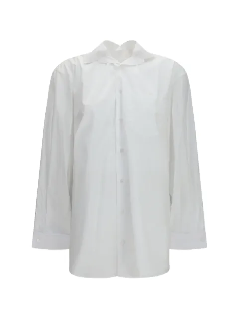 ALAINPAUL elasticated-collar shirt
