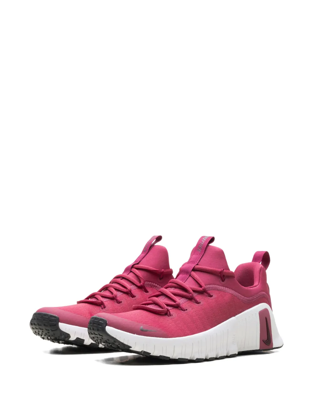 Nike Free Metcon 6 pull tab lace-up sneakers Roze
