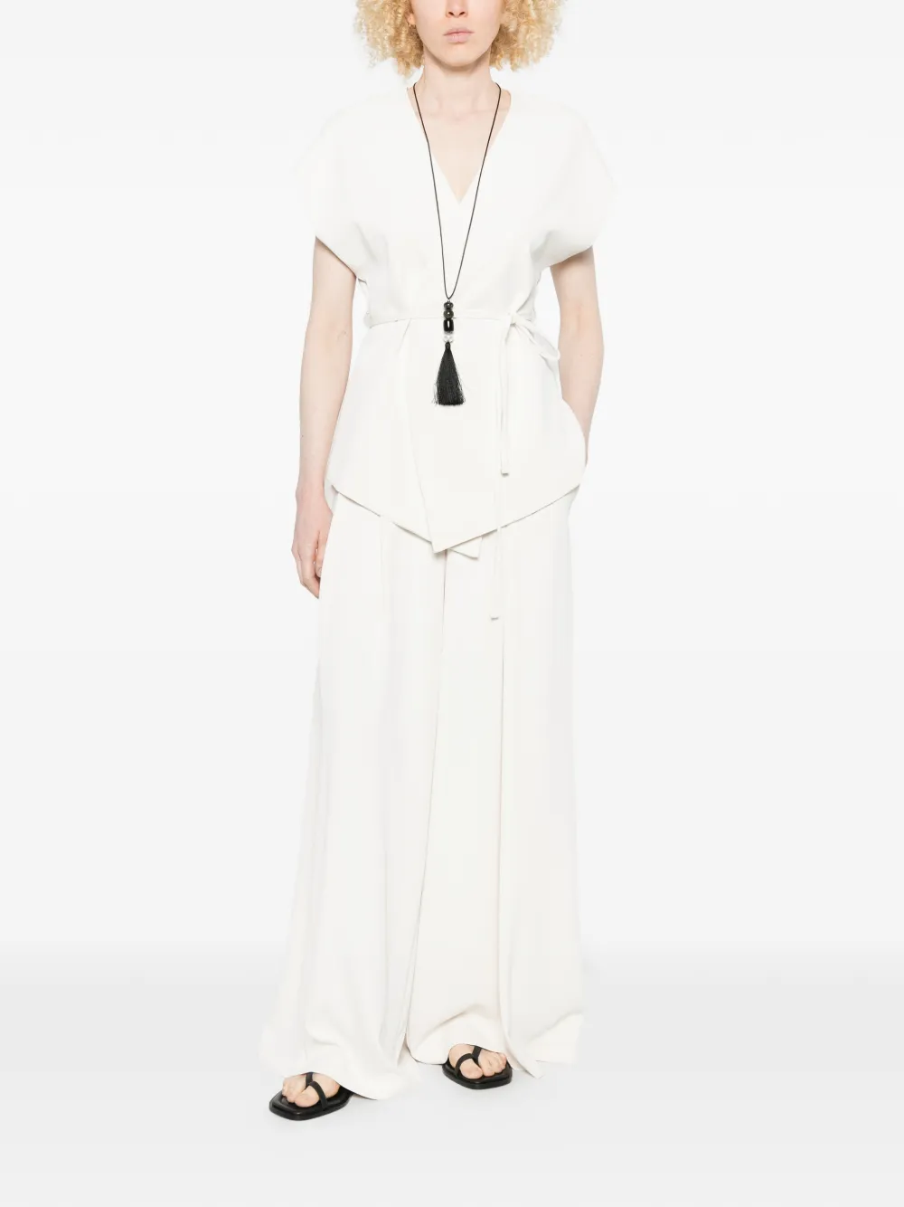 PHILIA LOFT pleated pants - Nude