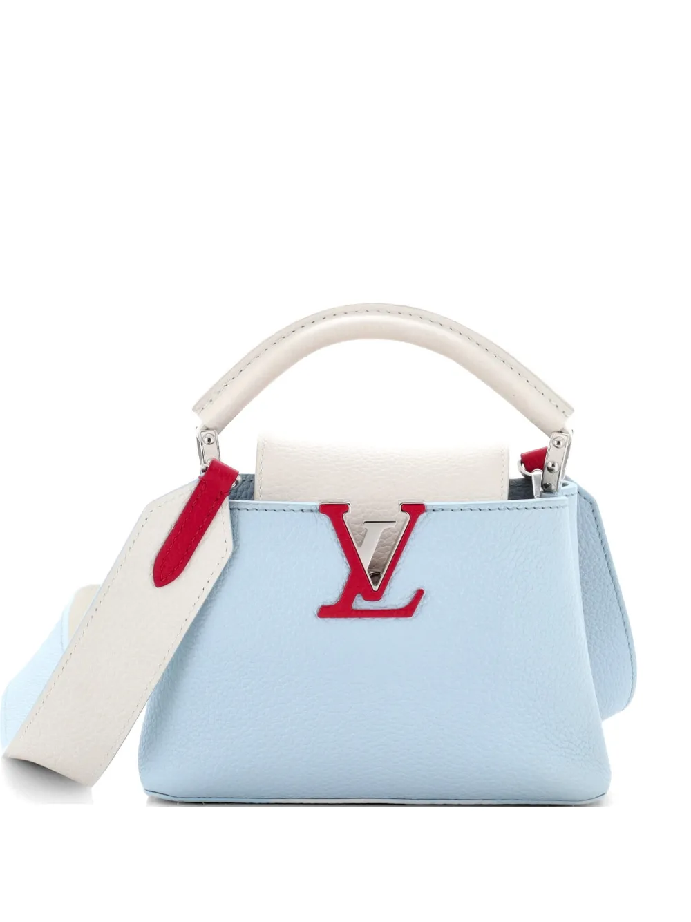 Louis Vuitton Pre-Owned Capucines Bag Leather Mini satchel - Blu