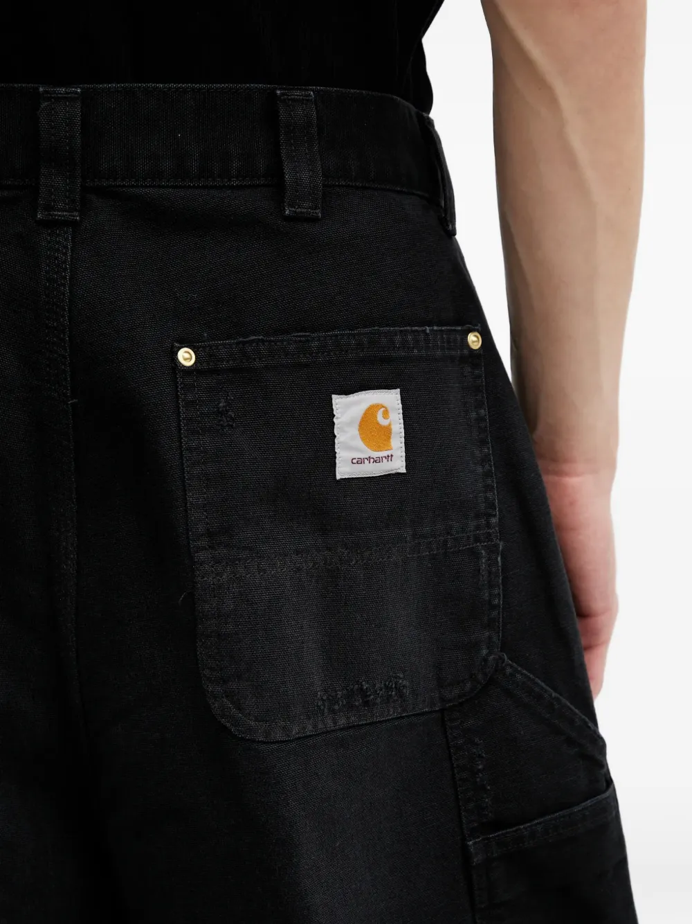 Carhartt WIP OG Single Knee cargo shorts met logopatch Zwart