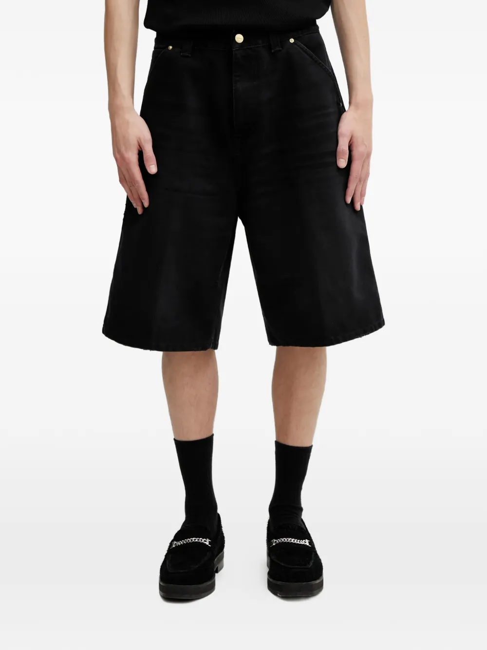 Carhartt WIP Cargo OG Single Knee con applicazione - Nero
