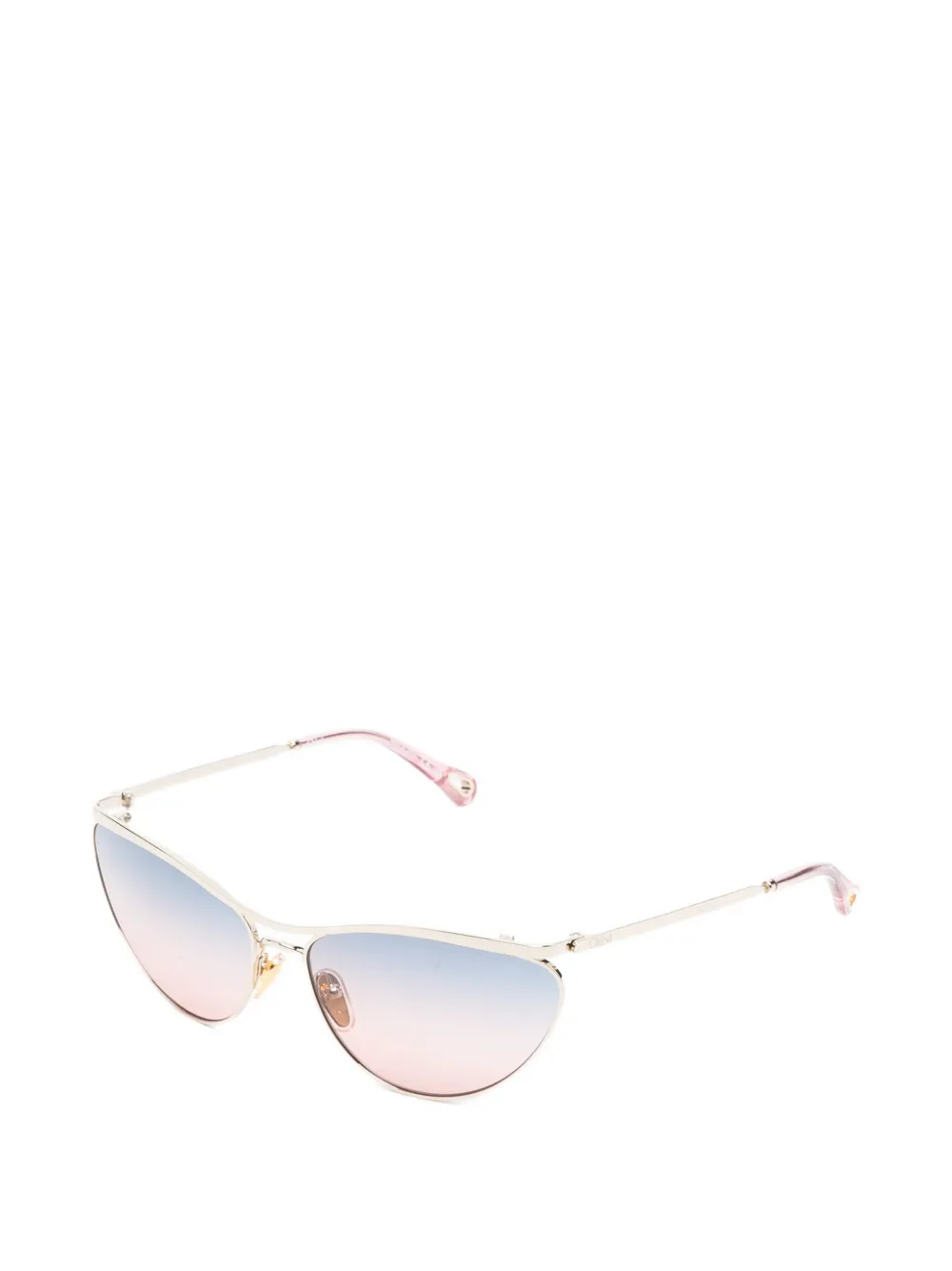Chloé Eyewear Uma zonnebril met cat-eye montuur Goud
