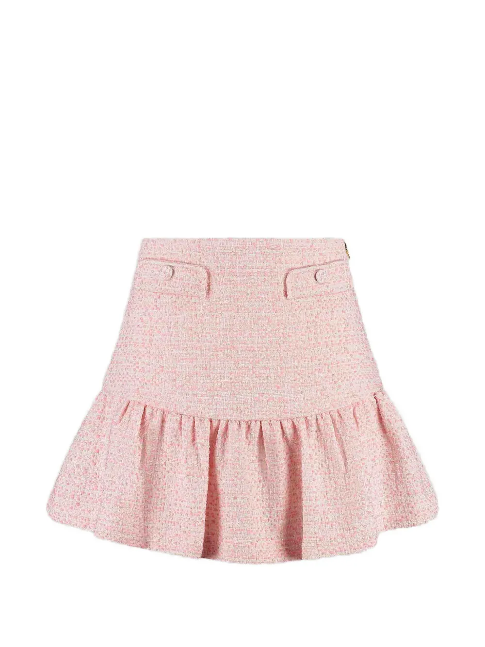 Tartine Et Chocolat button-detail ruffled skirt - Rosa