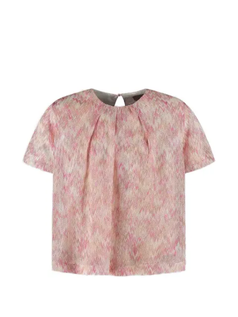 Missoni Kids zigzag short-sleeve top