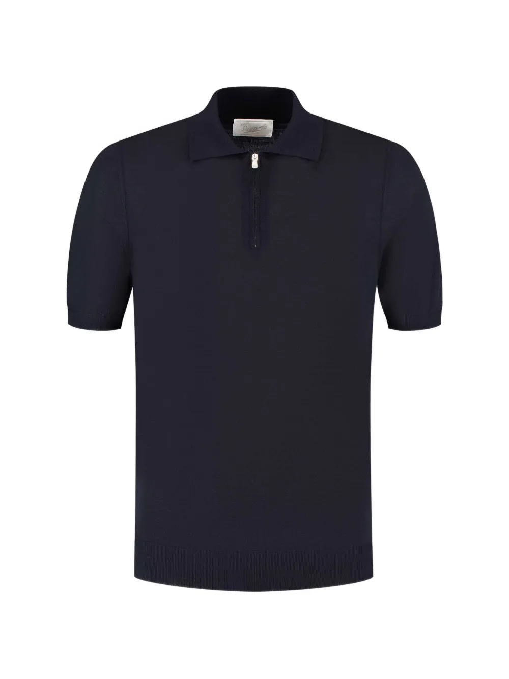 Marco Pescarolo zip polo shirt - Blau