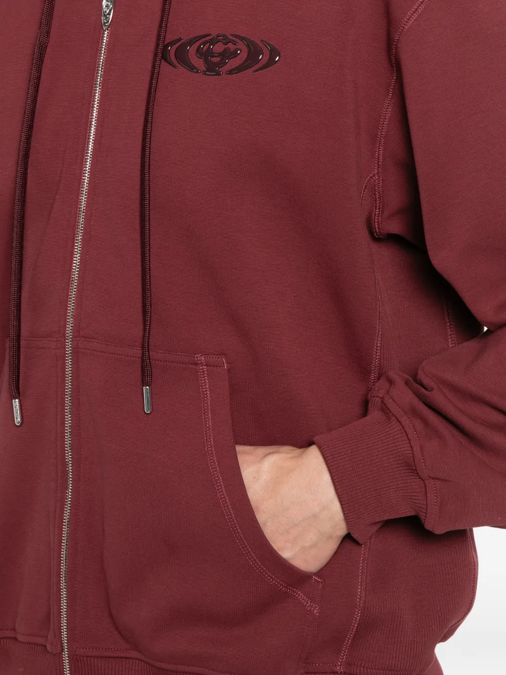 Casablanca Hoodie met logopatch Rood