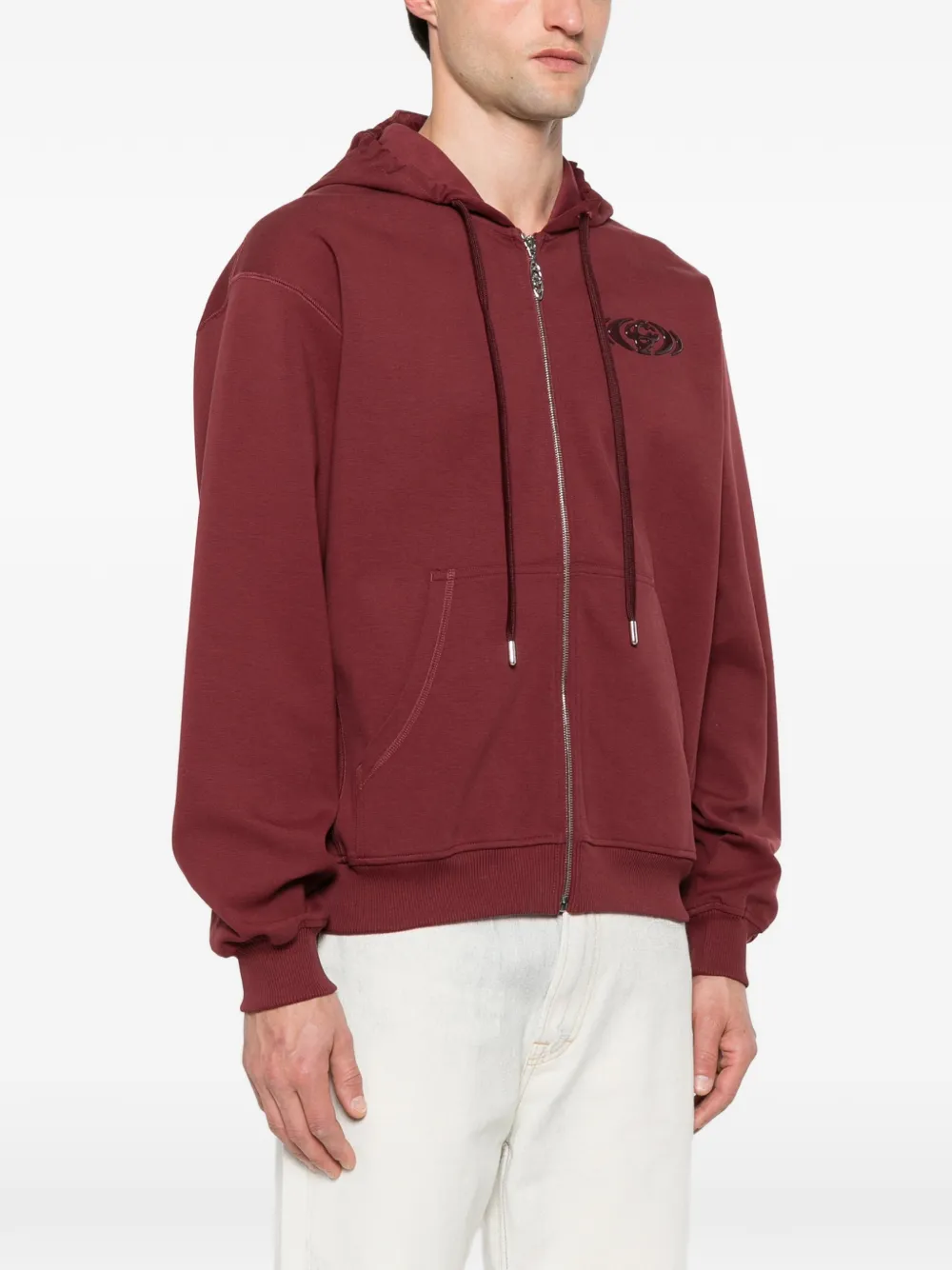 Casablanca Hoodie met logopatch Rood