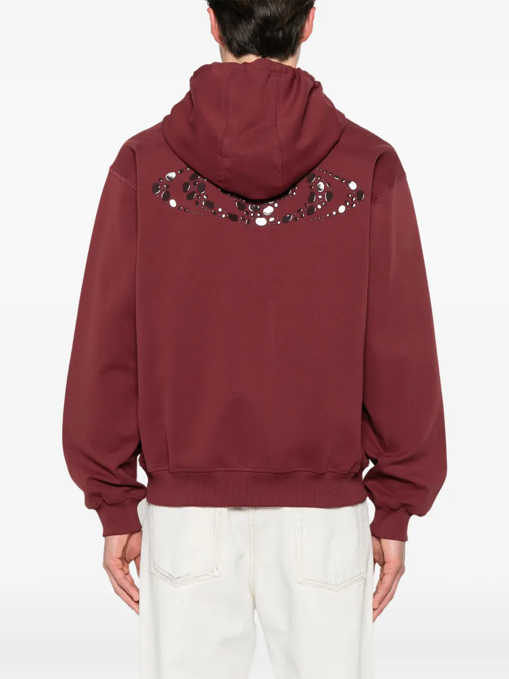 Casablanca Hoodie met logopatch Rood