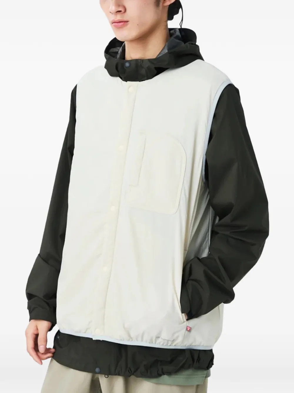Snow Peak Bodywarmer met borstzak Beige