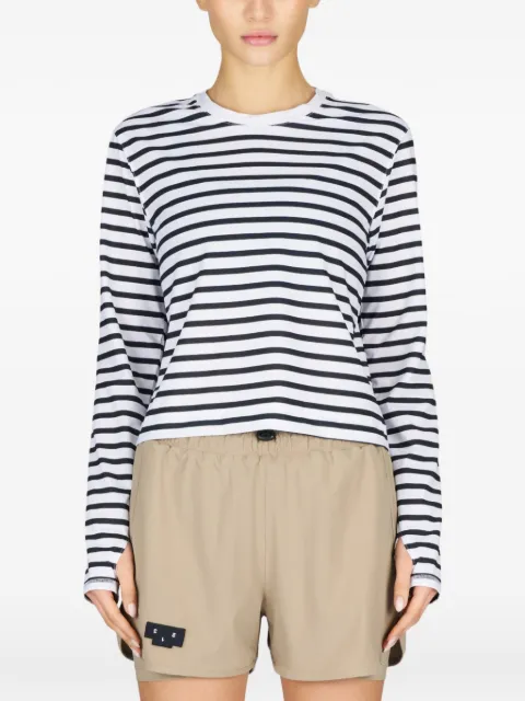 UNNA striped-pattern long-sleeve T-shirt