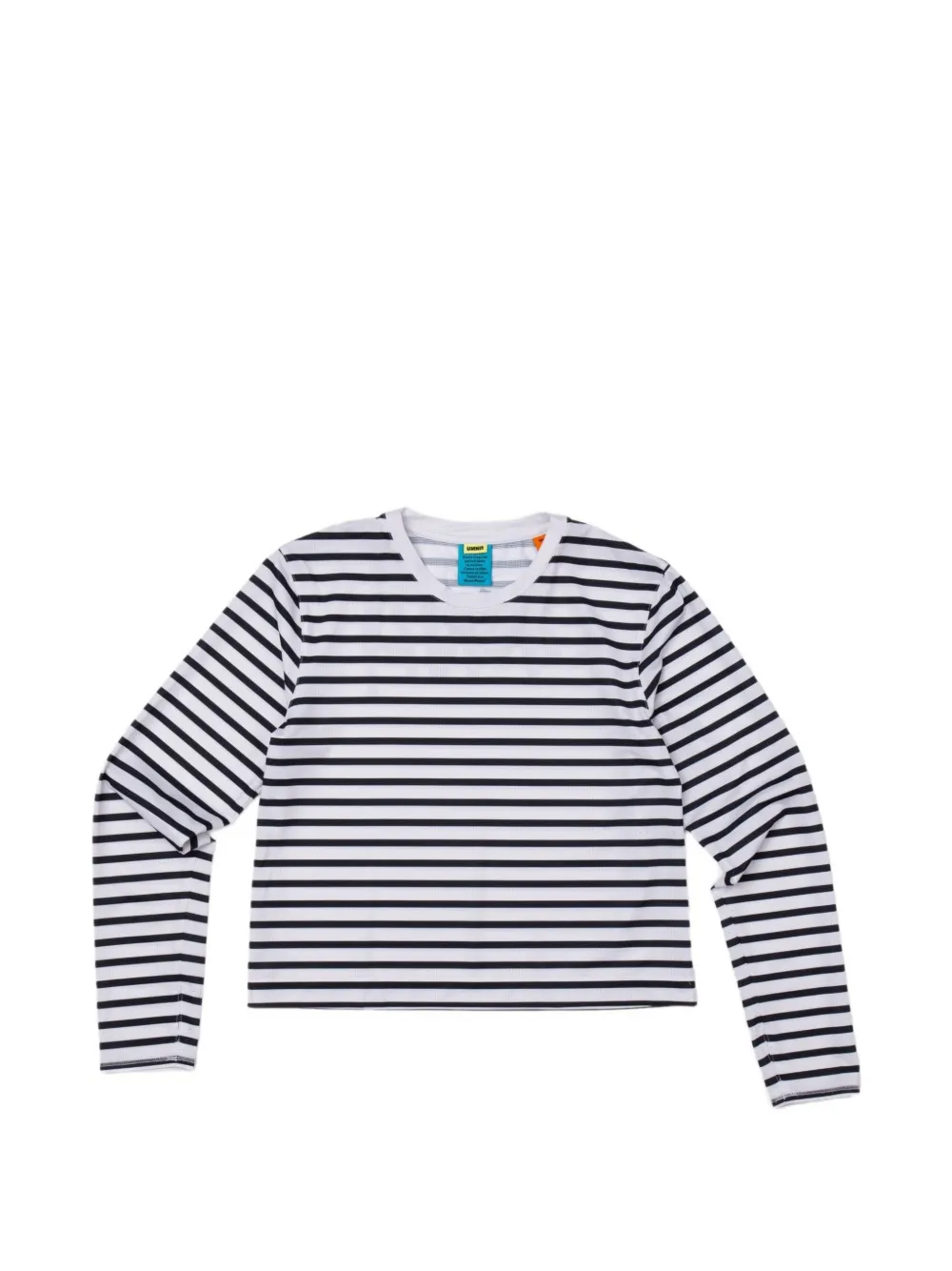 UNNA striped-pattern long-sleeve T-shirt - Bianco