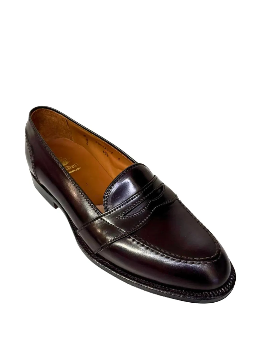 Alden 684 full-strap leather loafers Rood