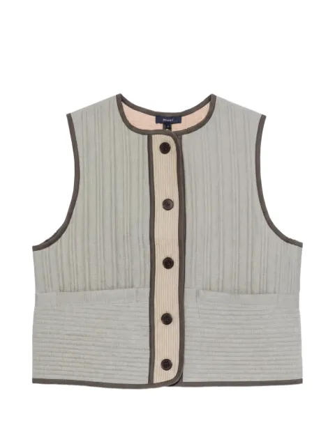 Soeur chaleco Hima acolchado con ribete en contraste