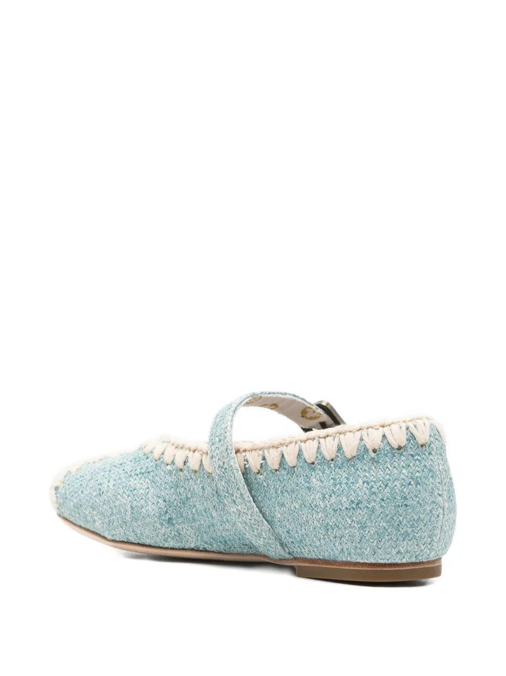 Mou round-toe ballet flats Blauw