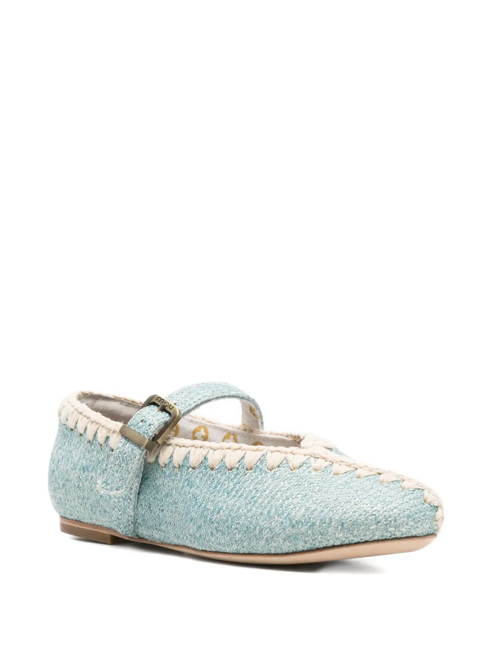 Mou round-toe ballet flats Blauw