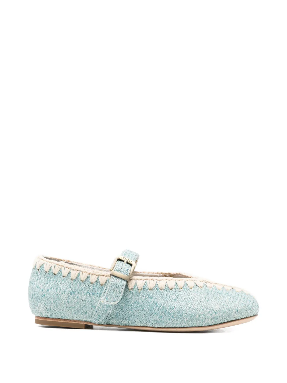 Mou round-toe ballet flats - Blu