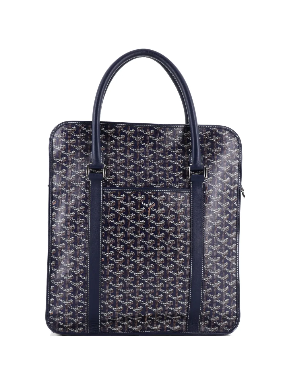 Goyard Pre-Owned Bourgogne Bag Coated Canvas satchel - Blu