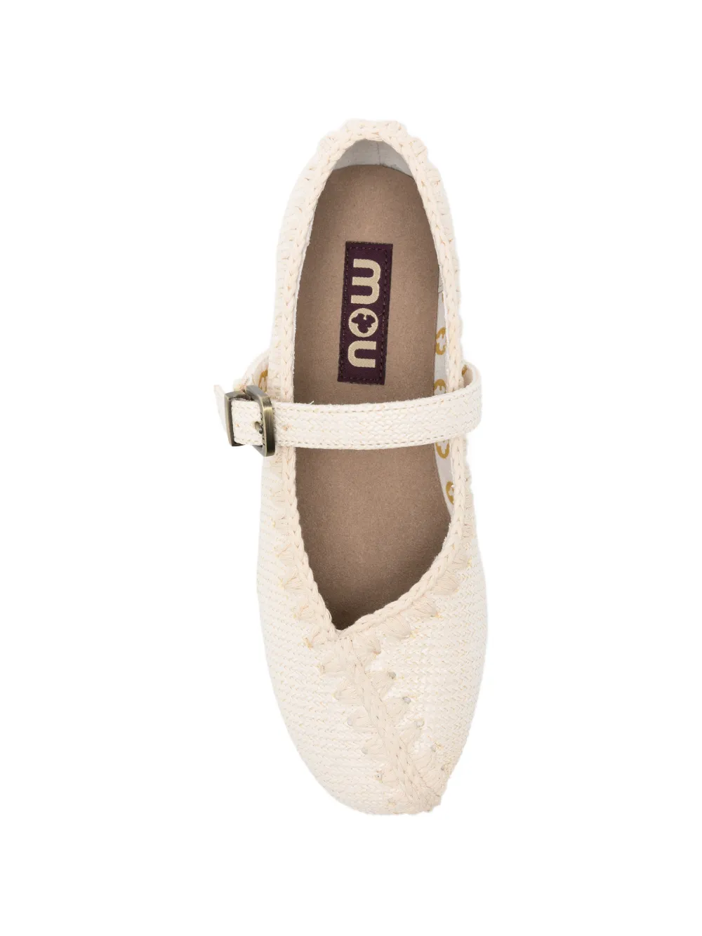 Mou round-toe ballet flats Beige