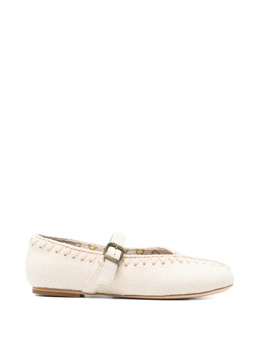 Mou round-toe ballet flats - Toni neutri