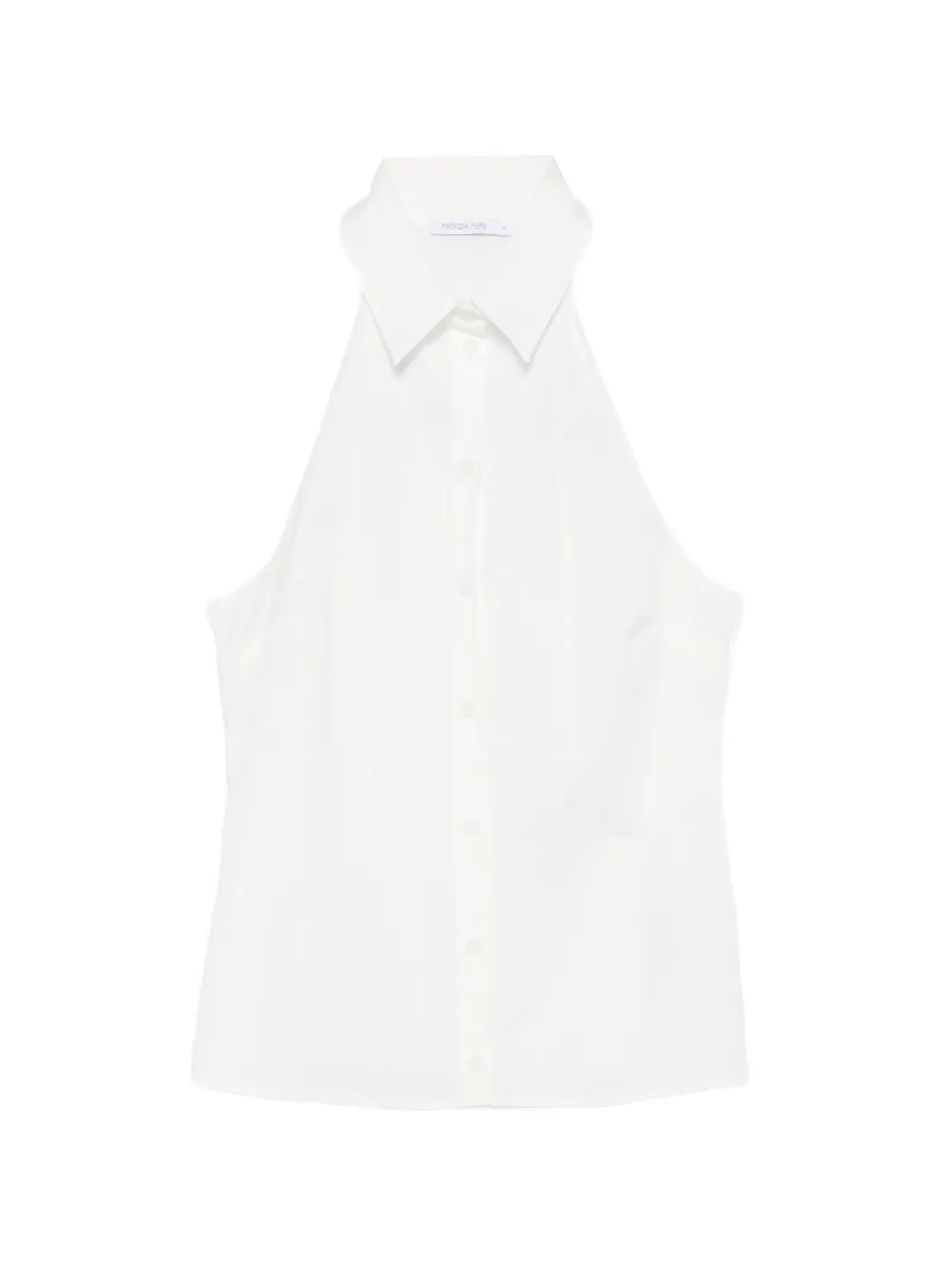 Patrizia Pepe collar top - Bianco