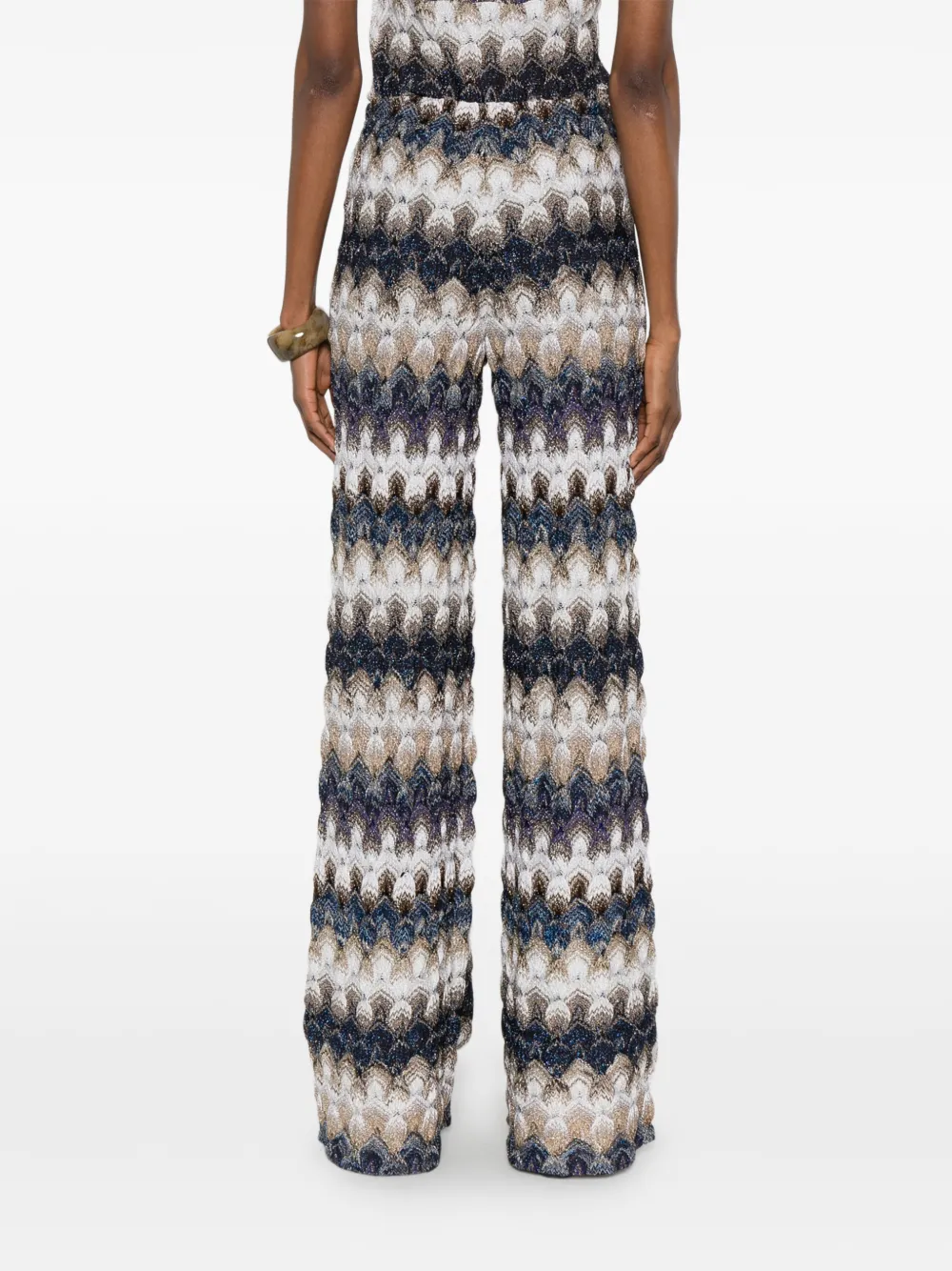 Missoni Broek met zigzag-patroon Blauw